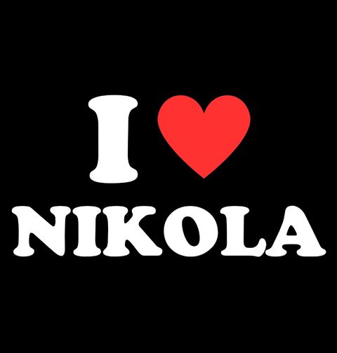 Obrázek produktu Pánské tričko Miluji Nikolu I Love Nikola