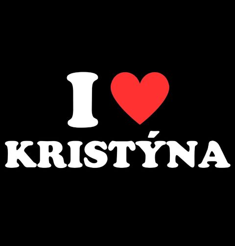 Obrázek produktu Pánské tričko Miluji Kristýnu I Love Kristýna