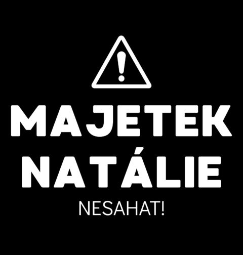 Obrázek produktu Pánské tričko Majetek Natálie Nesahat