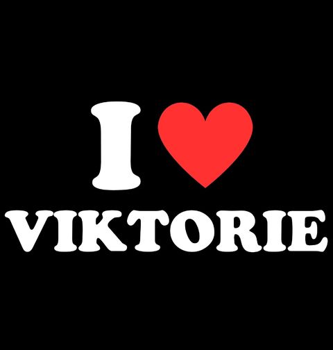 Obrázek produktu Pánské tričko Miluji Viktorii I Love Viktorie