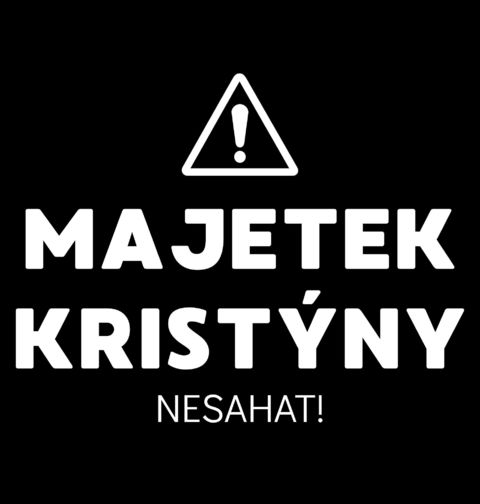 Obrázek produktu Pánské tričko Majetek Kristýny Nesahat
