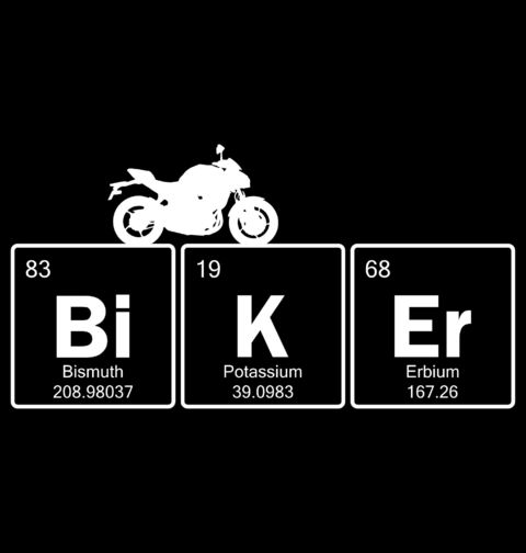 Obrázek produktu Pánské tričko Cyklista Podle Periodické Tabulky Biker