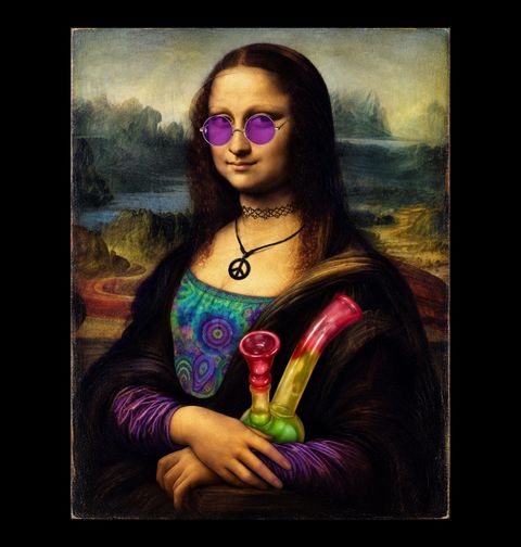 Obrázek produktu Pánské tričko Hippie Mona Lisa