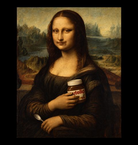 Obrázek produktu Pánské tričko Mona Lisa s Nutellou