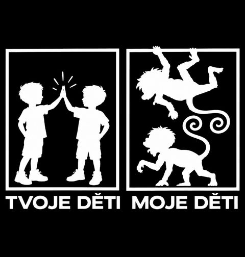Obrázek produktu Pánské tričko Moje Děti Jsou Opice