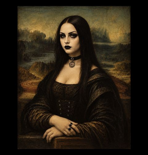 Obrázek produktu Pánská mikina Gotická Mona Lisa