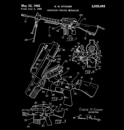 Obrázek produktu Pánské tričko Zásobník Patent E. M. Stonera