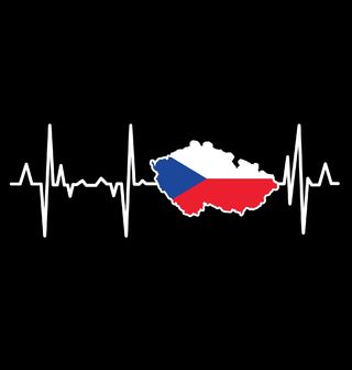 Obrázek 2 produktu Pánské tričko Kardiogram a Česko