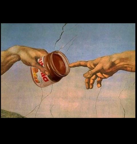 Obrázek produktu Pánská mikina Spojení nutellou boha s člověkem