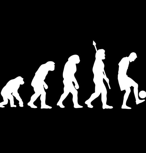 Obrázek produktu Pánské tričko Evoluce fotbalisty, Záložník!