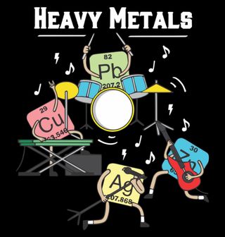 Obrázek 2 produktu Dámské tričko Metalová chemie Heavy Metals