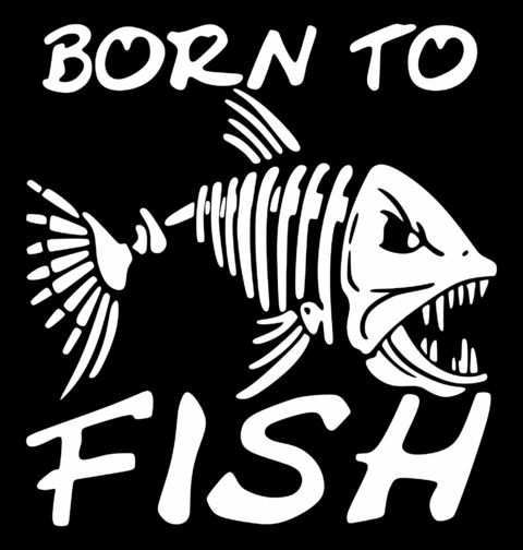 Obrázek produktu Pánské tričko Zrozen k rybaření Born to fish