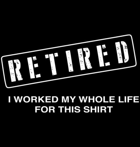 Obrázek produktu Pánské tričko Důchodové Tričko RETIRED