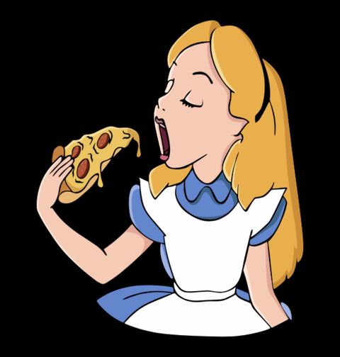 Obrázek produktu Bavlněná taška Alenka a Pizza v říši divů