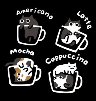 Obrázek 2 produktu Pánská mikina  Kočičí Káva Cat Coffee