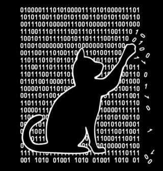 Obrázek 2 produktu Pánské tričko Kočka Hacker CyberCat 