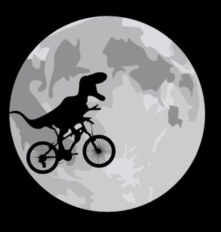 Obrázek 2 produktu Pánské tričko T-Rex s kolem na měsíci