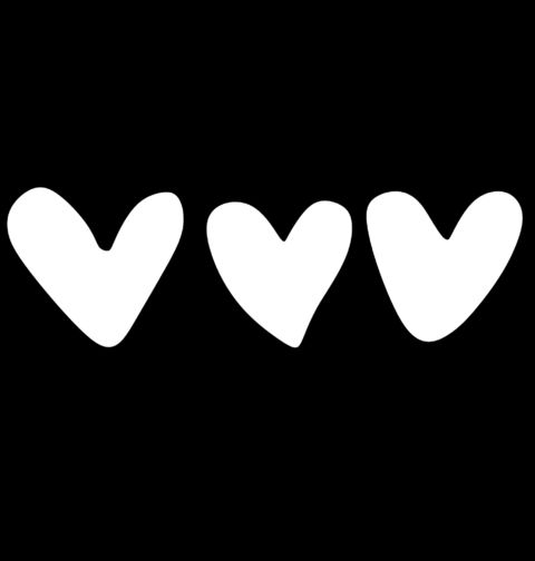 Obrázek produktu Pánská mikina Tři bílá srdce Three White hearts