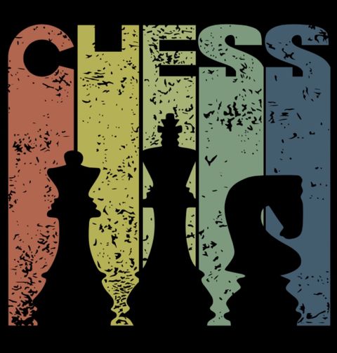 Obrázek produktu Pánské tričko Retro Šachy Chess