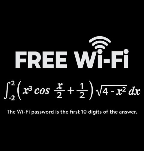 Obrázek produktu Dámské tričko Free WiFi Rovnice