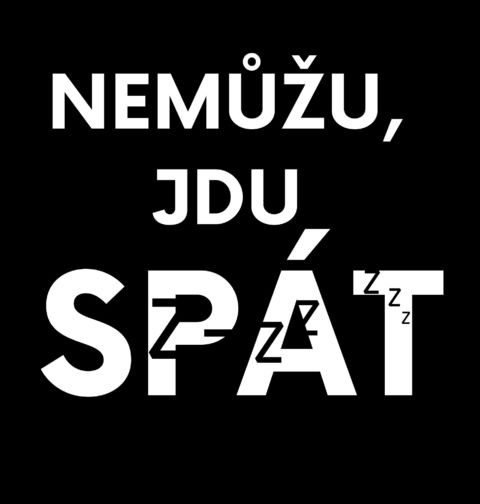 Obrázek produktu Pánské tričko Nemůžu, jdu spát