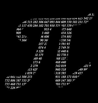 Obrázek 2 produktu Pánské tričko Symbol Nekonečné Pí (𝝅)
