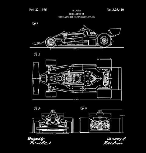 Obrázek produktu Pánské tričko Formule 312 T2 Patent Niki Lauda
