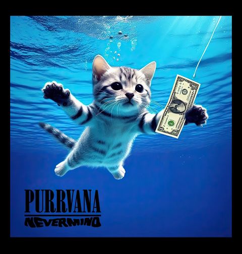 Obrázek produktu Dětské tričko Kočičí Purrvana Nevermind