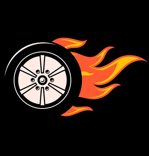 Obrázek produktu Pánské tričko Hot Wheels Hořící pneu