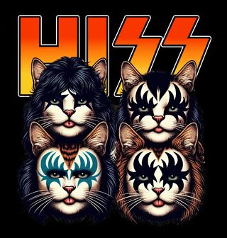 Obrázek 2 produktu Pánská mikina HISS Kočičí rocková skupina
