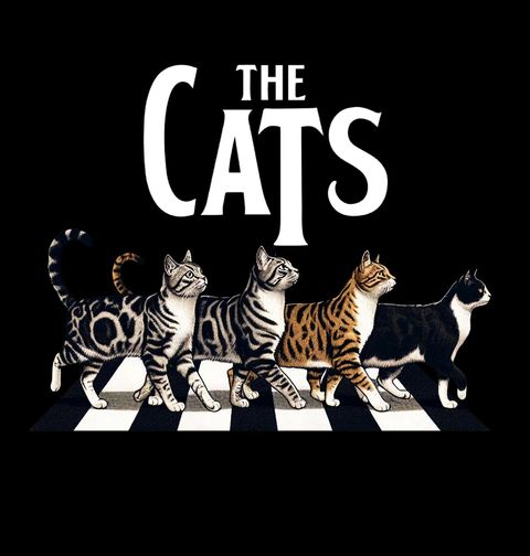 Obrázek produktu Pánská mikina The Cats Beatles Kočky Abbey Road