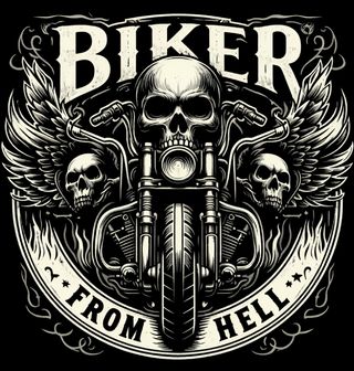 Obrázek 2 produktu Pánské tričko Motorkář Biker from Hell (Velikost: M)