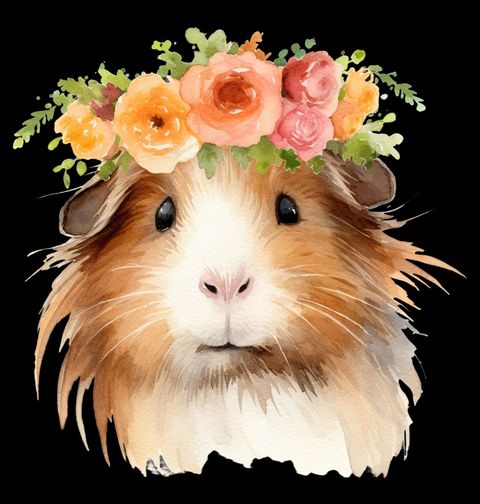 Obrázek produktu Pánské tričko Květinové Morče Guinea Pig