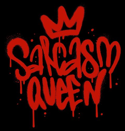Obrázek produktu Dámské tričko Sarkastická Královna Sarcasm Queen Graffiti 