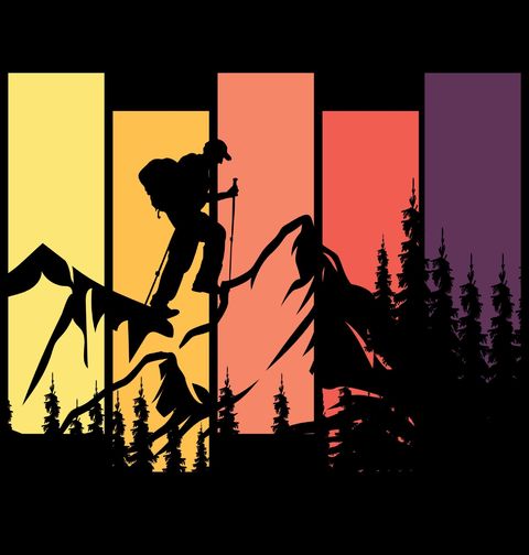 Obrázek produktu Pánská mikina Horolezec na Horách Retro Hiking