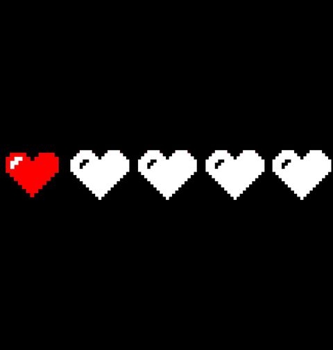 Obrázek produktu Dětské tričko Poslední život Minecraft Hearts