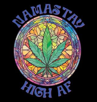 Obrázek 2 produktu Pánská mikina Namastay High AF Weed Yoga