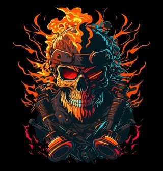 Obrázek 2 produktu Dámské tričko Kostlivec v Plamenech Ghost Rider