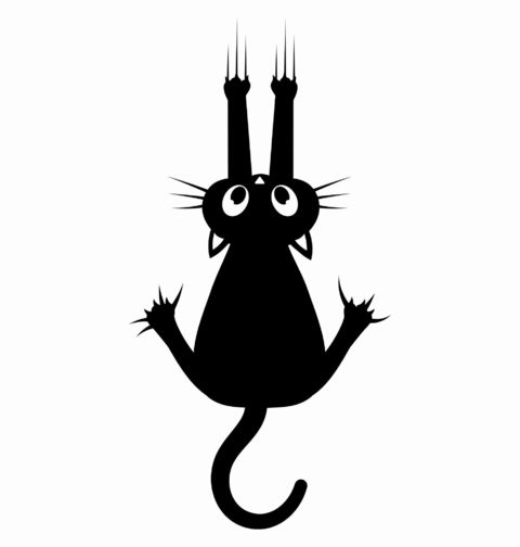 Obrázek produktu Dětské tričko Padající Kočka Falling Black Cat