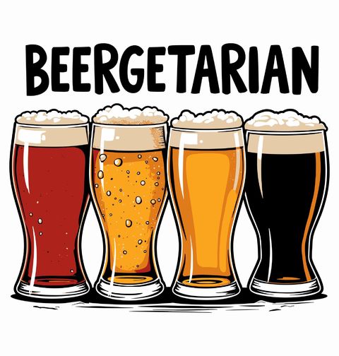 Obrázek produktu Pánské tričko Beergetarian Druhy Piva 