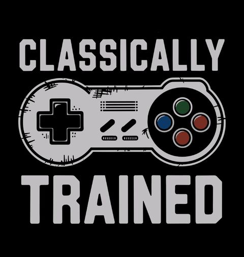 Obrázek produktu Dětské tričko Klasicky Vytrénován Classically Trained Retro Gamer 