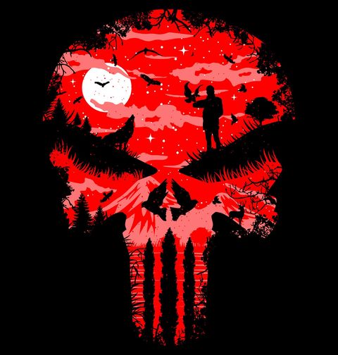 Obrázek produktu Pánská mikina Krvavý Punisher