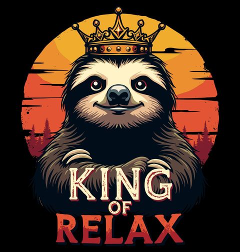 Obrázek produktu Pánská mikina Lenochod Král relaxu King of Relax Sloth