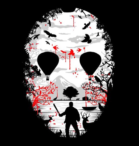 Obrázek produktu Pánská mikina Maska Pátek třináctého Friday the 13th