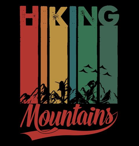 Obrázek produktu Pánské tričko Retro Horolezectví Hiking Mountains