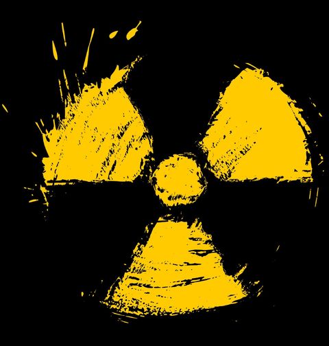 Obrázek produktu Pánské tričko Radioaktivita Radiation icon