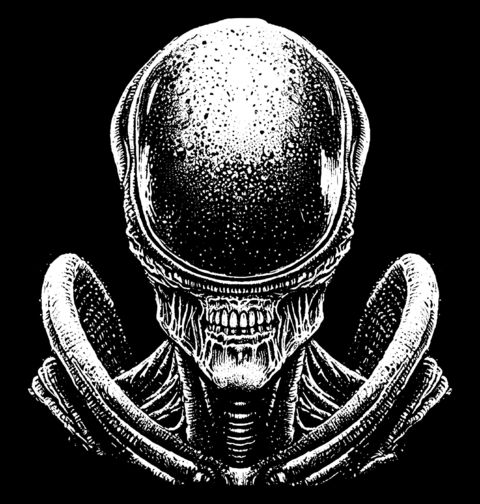 Obrázek produktu Dětské tričko Temný Vetřelec Xenomorph Alien