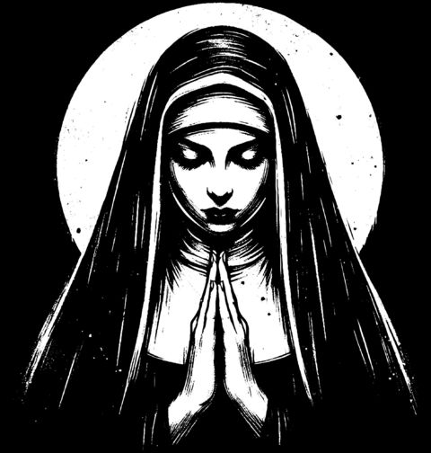 Obrázek produktu Dámské tričko Hororová Modlitba The Nun