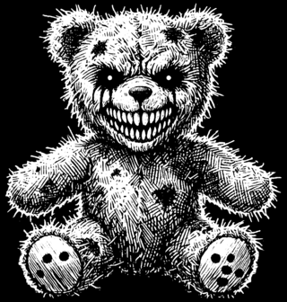 Obrázek 2 produktu Pánské tričko Hororový Medvídek Horror Teddy Bear