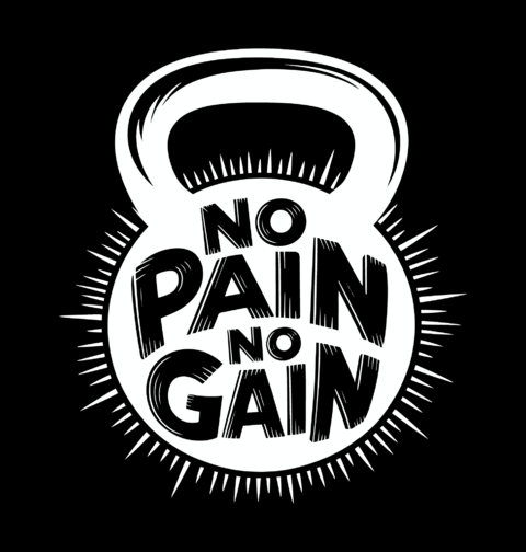 Obrázek produktu Pánské tričko No Pain No Gain Kettlebell